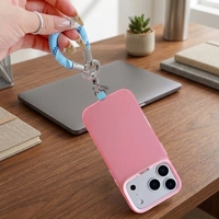 Cordon de voyage anti-perte en polyester noué pour iPhone 17 Pro Max, 15 cm, léger, emballage OEM personnalisé