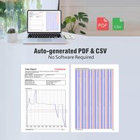 Registrador de Temperatura y Humedad S200TH de un Solo Uso con Pantalla LCD USB, Registro de Datos en PDF, Clasificación IP54