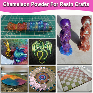 10-Màu Siêu <span class=keywords><strong>Chrome</strong></span> Mica Bột Thiết Lập Màu Sắc Chuyển Đổi Crom Bột Tắc Kè Hoa Sắc Tố Cho Thủ Công Nhựa <span class=keywords><strong>Epoxy</strong></span> - Product Image 2