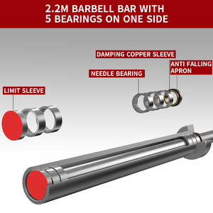 ZJFIT Durable acero cromado USO COMERCIAL 20kg Barbell para entrenamiento de fuerza de competición de invierno - Product Image 5