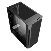 GAMEMAX-Fortress TG Mid Tower ATX Steel Desktop Gaming Computer Case with Fan Support 360 Water Cooling