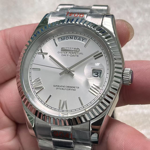 Reloj Seiko de 40 mm con Movimiento Japonés 8285 Modificado, Cristal de Zafiro, Fondo Transparente, Acero Inoxidable Presidencial, Puntero Decorativo - Product Image 3
