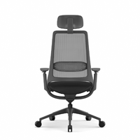 Chaise de bureau ergonomique de luxe à dossier haut, soutien lombaire réglable, appui-tête, accoudoirs, verrouillage d'inclinaison pivotant, plusieurs couleurs, coussin doux