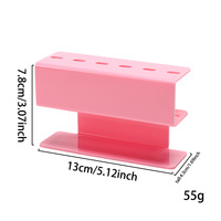 Organisateur d'outils pour extensions de cils Fubowen en acrylique, support de pince à épiler à 6 fentes, présentoir professionnel pour outils de maquillage et de beauté