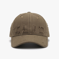 Gorras Deportivas con Efecto Desgastado, Gorra de Béisbol de 6 Paneles sin Estructura, Personalizada con Bordado, Estilo Dad Hat