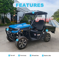 Quad électrique 4x4 homologué pour la route, transmission automatique, 2 places, véhicule utilitaire, quad électrique pour adultes, certifié CEE, 10 kW, 75 km/h