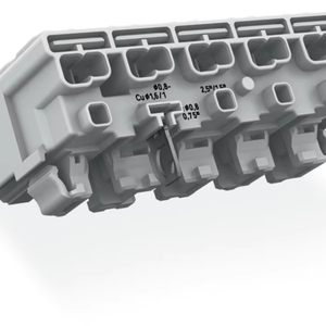 294-8135 Copper Contact Transparent PC Housing and Cover 2-<b>Wire</b> Max Conductor 4 Mm² Ambient Operating Temperature - Product Image 1