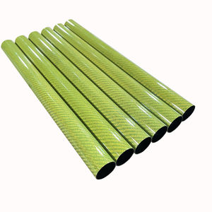 Tubo de Fibra de Carbono 3K Verde Colorido, Pultruido y Enrollado, Tubo de Carbono Opcional para Accesorios de Marco de Drones FPV - Product Image 2