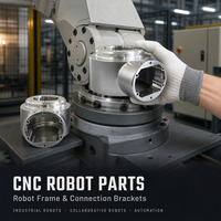 Boîtier de robot 3D personnalisé en alliage d'aluminium pour usinage CNC, réducteur et coque de joint, avec dessins de fabrication usinés