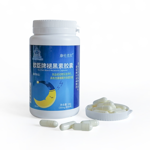 Cápsulas de Melatonina con Certificación Halal para Ayudar a Dormir, Suplemento Dietético Natural, Fabricante ODM/OEM, Promueve un Sueño Reparador - Product Image 1