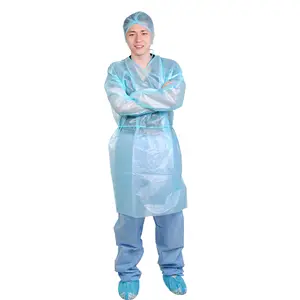 High quality level 3 disposable sterile sms meidical suppliers surgical isolation gown pp