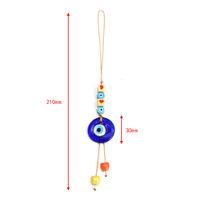 Pendentifs de voiture faits à la main pour enfants, ornements en verre, protection contre le mauvais œil, porte-bonheur, décoration murale, à suspendre au rétroviseur de voiture