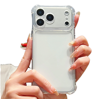 Coque de téléphone portable transparente anti-chute en TPU haut de gamme avec design à quatre coins et cadre de caméra à découpe de précision pour iPhone 17 16 15