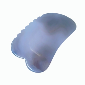 Plaque de Gua Sha en Agate Dentée pour Soins du Visage et du Corps à Domicile – Outil en Pierre Naturelle pour Massage Relaxant des Points d'Acupression - Product Image 4