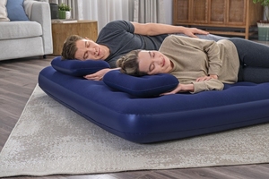 <span class=keywords><strong>Bestway</strong></span> 67374 Colchón Inflable Flocado Coody <span class=keywords><strong>de</strong></span> 80" x 60" x 8.5" Tamaño Queen con Almohadas para Camping - Product Image 3