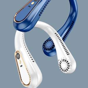 Mini ventilador de cuello portátil personal de 1200mAh, ventiladores de refrigeración para el hogar alrededor de su cuello, ventilador deportivo portátil - Product Image 4