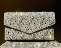 Sac à main de luxe pour femme, orné de strass, nouvelle collection, avec chaîne, bandoulière, sac à main pour banquet formel
