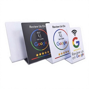 Tarjeta NFC para Reseñas <span class=keywords><strong>de</strong></span> Google NTAG213,215,216, Soporte Acrílico Personalizado con Código QR, Etiqueta NFC, Tarjeta <span class=keywords><strong>de</strong></span> Control <span class=keywords><strong>de</strong></span> Acceso con Función Tap para Reseñas - Product Image 1