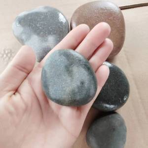 Đá tự nhiên đánh bóng sỏi mịn (Đá sông) Màu hỗn hợp thiết kế hiện đại dự án thủ công nghệ thuật trẻ em-thân thiện với môi trường - Product Image 4