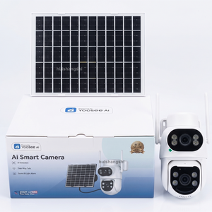 Caméras de surveillance de sécurité sans fil Yoosee à double objectif AOV Ai 8MP 4G avec carte SIM, alimentées par énergie solaire, PTZ IP Wifi pour extérieur - Product Image 6