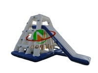 Toboggan aquatique gonflable en PVC avec design iceberg/glace pour parc aquatique résidentiel extérieur