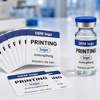 Étiquettes personnalisées haut de gamme pour flacons de peptides - Autocollants pour petits flacons PET 2ml 3ml 5ml, adhésifs pour usage de recherche OEM