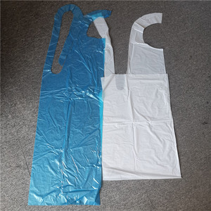 <span class=keywords><strong>Tablier</strong></span> jetable bleu en PE pour adulte avec carte de présentation en papier, grande taille, imperméable, résistant à l'huile, pour la cuisine et la protection des tâches de nettoyage - Product Image 6
