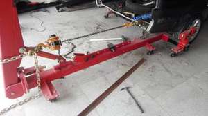 Machine à cadre simple de premier rang et mobile, prix abordable pour la réparation de carrosserie automobile, équipée d'une traverse et d'un cric - Product Image 2