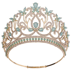 Nouvelle Couronne de Mariée 2026 au Design Vintage, Tiara <span class=keywords><strong>Magnifique</strong></span> pour Femme, Accessoire Cheveux de Mariage, Bijou de Cheveux de Luxe en Alliage pour Mariée - Product Image 4
