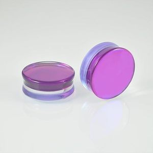 Perhiasan Tubuh Penutup Telinga Kaca Ungu Tunnels Gauges <span class=keywords><strong>Stretcher</strong></span> Extender 6mm-30mm Anting Piercing Trendy Unisex Hadiah Pesta - Product Image 3