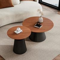 Bureau à domicile moderne de haute qualité Ensemble de tables rondes de café et de thé en MDF de luxe
