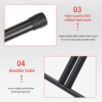 Support de clavier réglable HEBIKUO en forme de X pour studio et performance scénique avec design pliable et portable