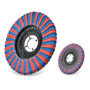 DELUN Disque à lamelles rond industriel 125 mm, haute efficacité, finition lisse, pour meulage de métal, meuleuse d'angle, OEM, <span class=keywords><strong>pierre</strong></span>, usage domestique, bricolage - Product Image 1