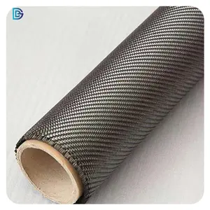6K 320gsm Fiber Count 4/10mm Twill Weave Carbon Fiber Fabric for Automobile and Decoration Industry