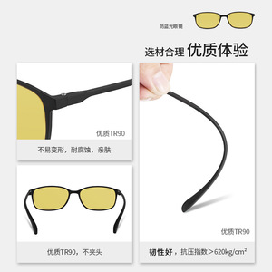 Lunettes d'ordinateur anti-lumière bleue, monture complète, verres en polycarbonate, pour le jeu et le bureau - Product Image 4