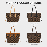 Sac fourre-tout à motif géométrique, sac à bandoulière Vintage en cuir PU, grande capacité, convient à une tablette A4, sac de voyage quotidien pour femmes, sac de bureau et de shopping