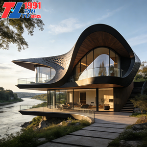 Villa Prefabricada de Lujo de Dos Pisos con 4-5 Dormitorios, Baño y Gimnasio, Casa Prefabricada de Cemento de Lujo - Product Image 6