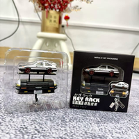Porte-clés mural AE86 avec lumière, décoration créative modèle de voiture, support de rangement pour clés