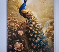 Peinture sur toile de grande taille moderne pour la décoration de la véranda, peinture en porcelaine de cristal, art mural, décoration de la maison, art mural
