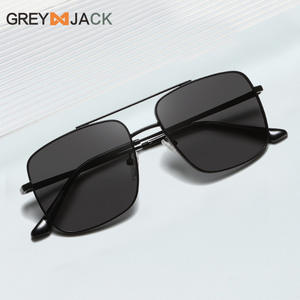 Lunettes de soleil Greyjack pour hommes, monture en métal, lentilles TAC, protection UV400, couleur or, G026, lunettes de conduite - Product Image 2