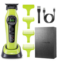 Tondeuse à cheveux professionnelle avec moteur externe sans balais 8000 tr/min, lame en céramique DLC, batterie 2500 mAh, 5 vitesses