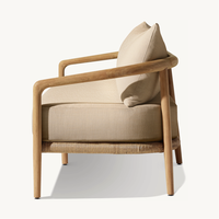 Sassanid Outdoor Classic Heritage Design Patio Garden Sets Hotel de lujo Muebles de exterior Eva Sofá de teca natural