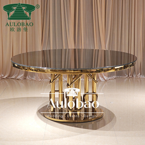 Nhà hàng hiện đại thép không gỉ vòng bàn đám cưới và ghế cho các sự kiện - Product Image 5