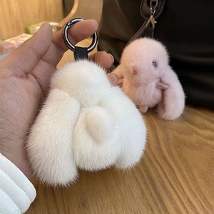 Little <b>Rabbit</b> Doll Plush Pendant Car Handbag Backpack Purse Charm Cute Bunny Keyring Ornament <b>Soft</b> PP Cotton Filled Unisex 12cm - Product Image 4
