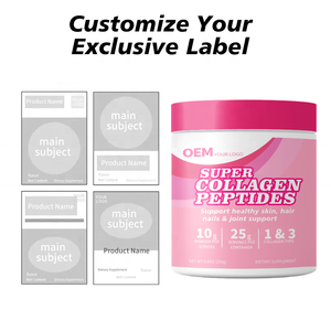 Péptidos de Colágeno Múltiple en Polvo, Empaque Personalizado de Fábrica, Múltiples Diseños de Etiquetas, Opciones de Botella y Caja, MOQ Flexible - Product Image 5