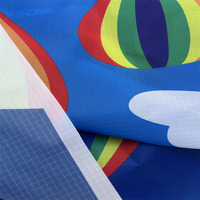 Tissu imprimé en taffetas de polyester enduit de polyurethane 210T