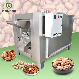 Machine à torréfier les grains de soja, sésame, châtaignes, amandes et arachides de haute qualité, capacité 100 kg/h, modèle tambour, fabrication chinoise - Product Image 1