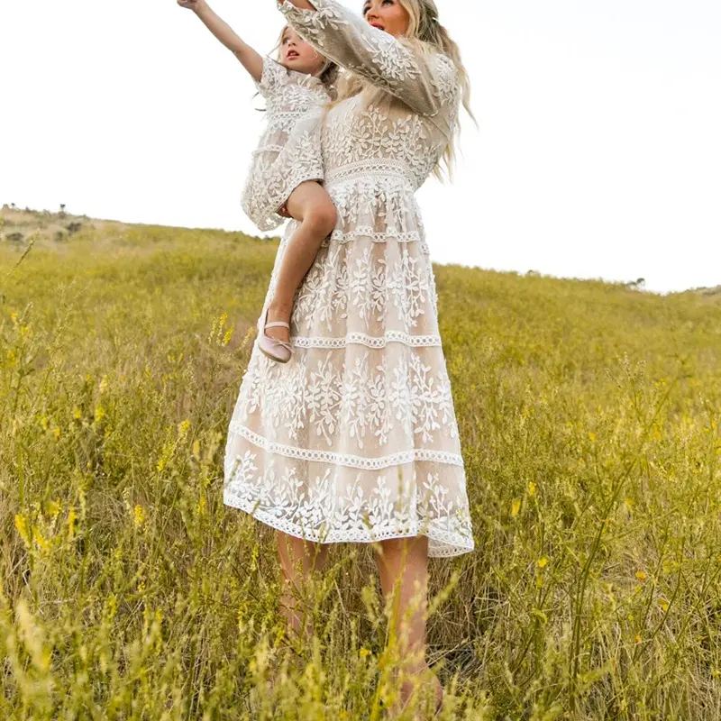 white floral dress