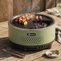 Barbecue au charbon de bois sans fumée à chauffe rapide, style coréen, en acier inoxydable, portable, de haute qualité, pour l'extérieur