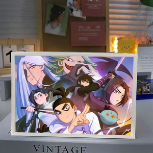 Personalizada Anime Manga Solo <span class=keywords><strong>Atsushi</strong></span> figura de acción LED Nightlight ABS marco colorido papel tallado luz pintura plástico Knick-Knack - Product Image 4